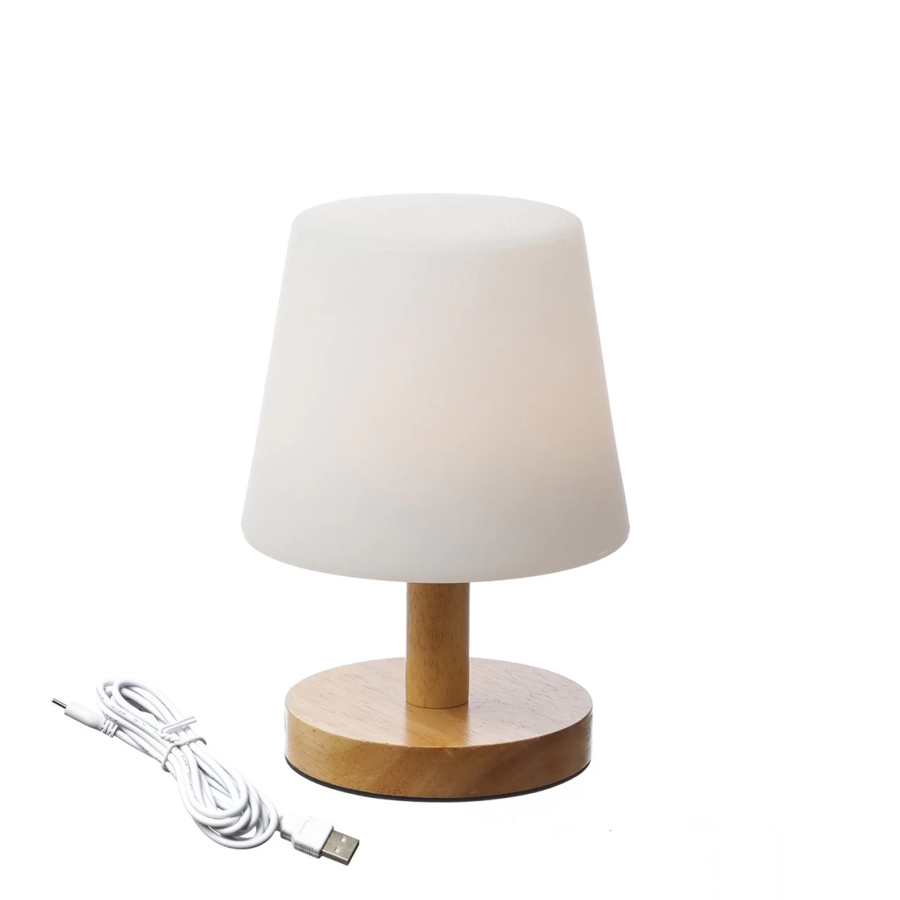 LED Garten Tischlampe - 4 Helligkeitsstufen - Dimmbar - H: 22cm - Wiederaufladbar Per USB - F. Außen 3 LED Garten Tischlampe - 4 Helligkeitsstufen - Dimmbar - H: 22cm - Wiederaufladbar Per USB - F. Außen – Bild 3