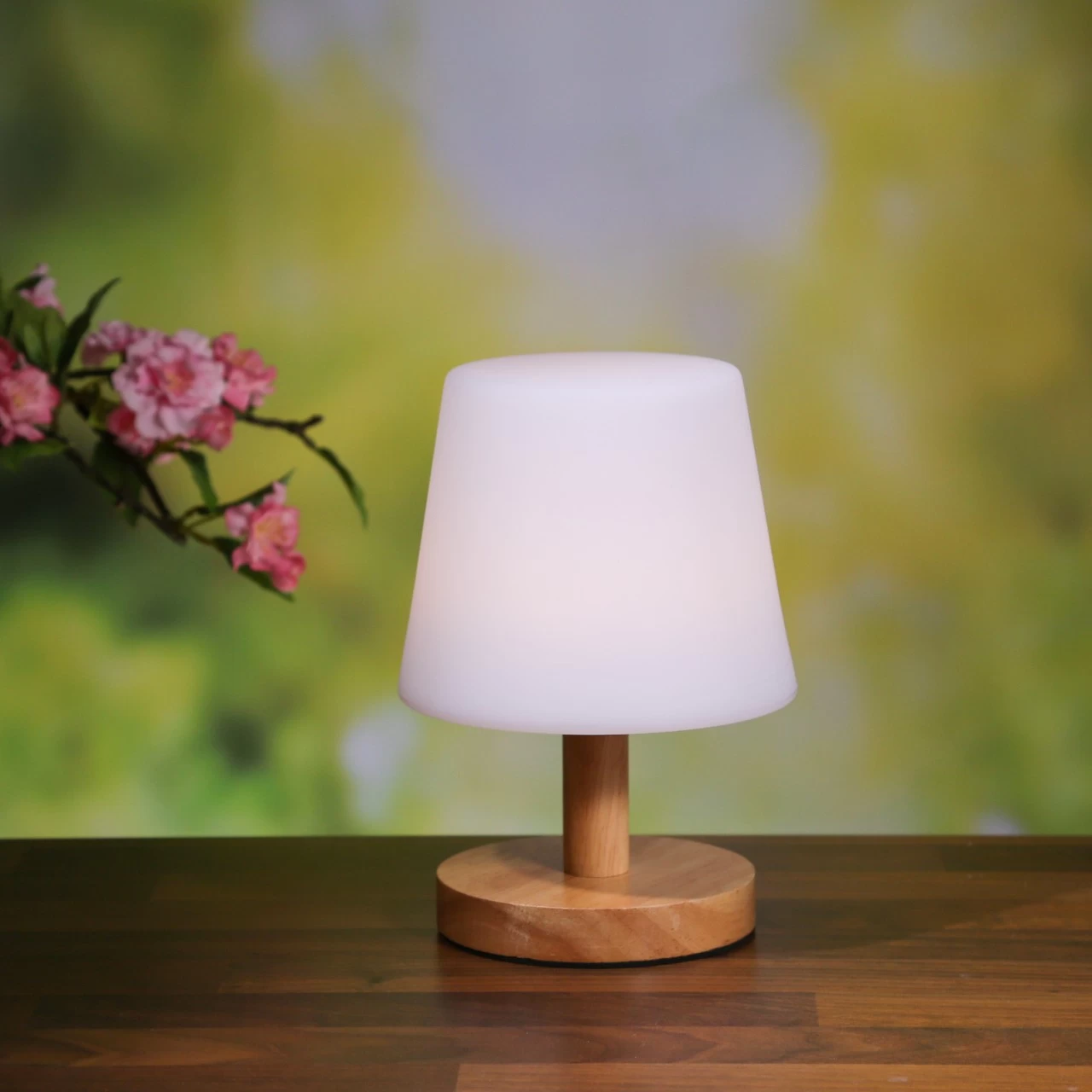 LED Garten Tischlampe - 4 Helligkeitsstufen - Dimmbar - H: 22cm - Wiederaufladbar Per USB - F. Außen 2 LED Garten Tischlampe - 4 Helligkeitsstufen - Dimmbar - H: 22cm - Wiederaufladbar Per USB - F. Außen – Bild 2