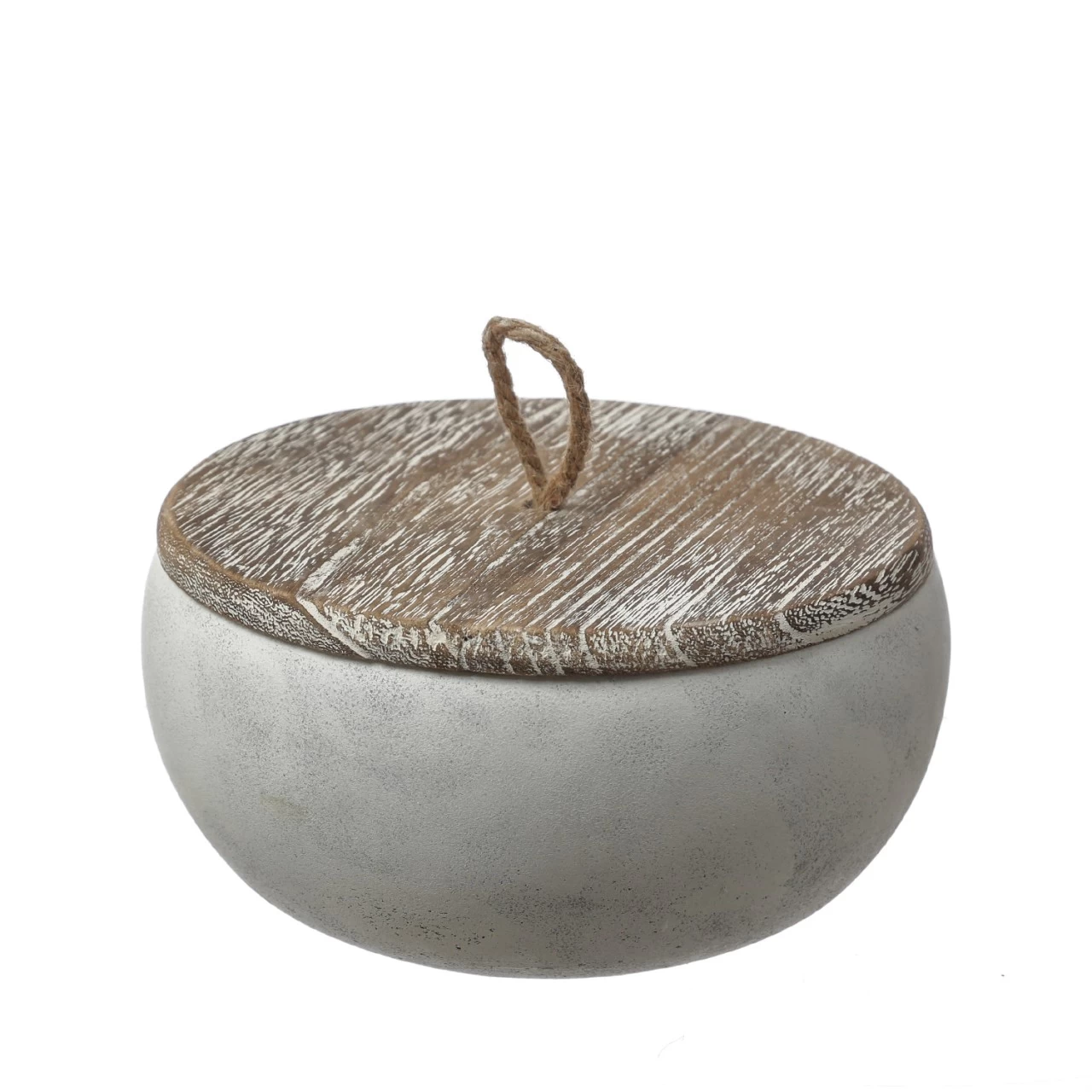 Duftkerze CITRONELLA - Echtwachs Outdoorkerze In Betonschale Mit Deckel - 3-Docht - D: 20cm - Grau 2 Duftkerze CITRONELLA - Echtwachs Outdoorkerze In Betonschale Mit Deckel - 3-Docht - D: 20cm - Grau – Bild 2