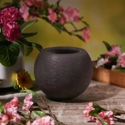 Duftkerze CITRONELLA - Outdoor Kerze - H: 12,5cm - D: 15cm - Grau