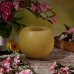 Duftkerze CITRONELLA - Outdoor Kerze - H: 12,5cm - D: 15cm - Gelb