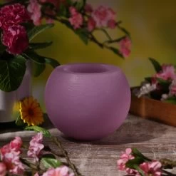 Duftkerze CITRONELLA - Outdoor Kerze - H: 12,5cm - D: 15cm - Lila