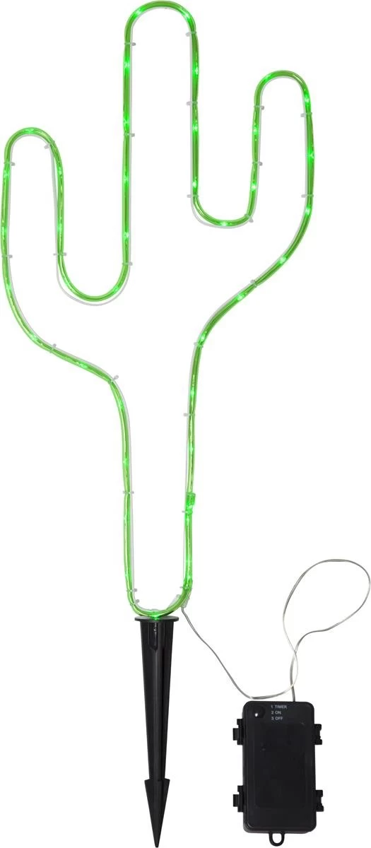LED-Mini-Lichtschlauch 5m Grüner Kaktus- Outdoor - 38 LEDs - Batteriebox - Timer 2 LED-Mini-Lichtschlauch 5m Grüner Kaktus- Outdoor - 38 LEDs - Batteriebox - Timer – Bild 2