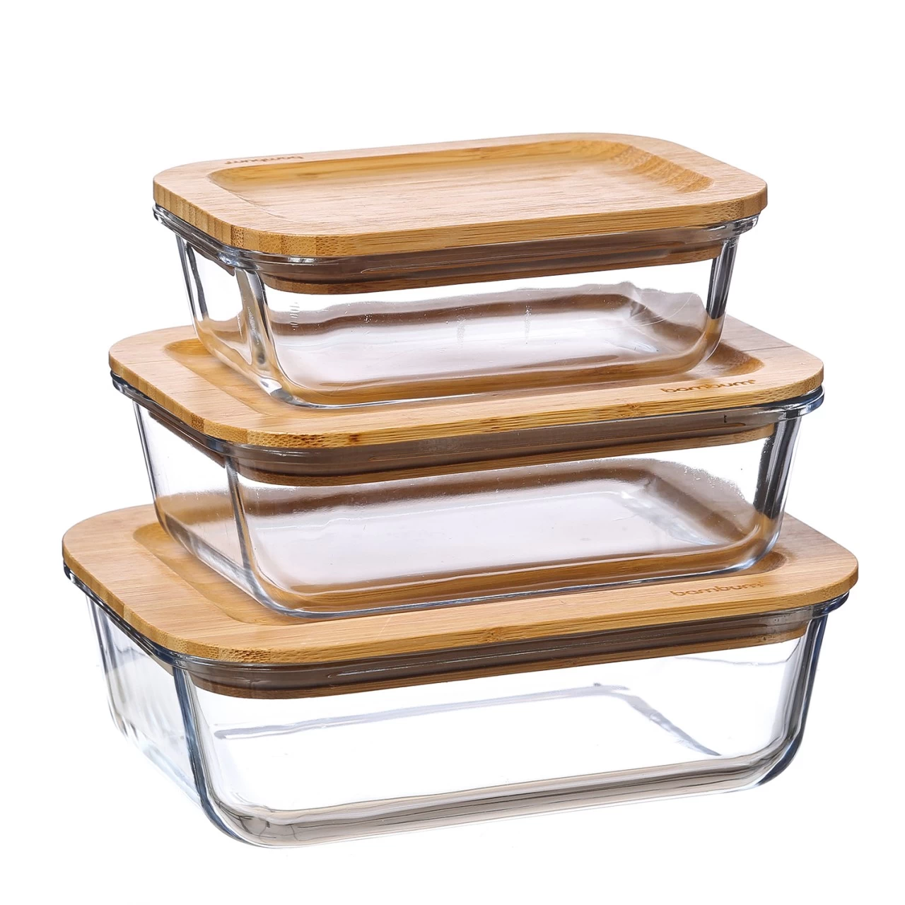 Frischhaltedose - Vorratsbehälter Mit Bambusdeckel - Borosilikatglas - Rechteckig - 650ml - 2er Set 6 Frischhaltedose - Vorratsbehälter Mit Bambusdeckel - Borosilikatglas - Rechteckig - 650ml - 2er Set – Bild 6