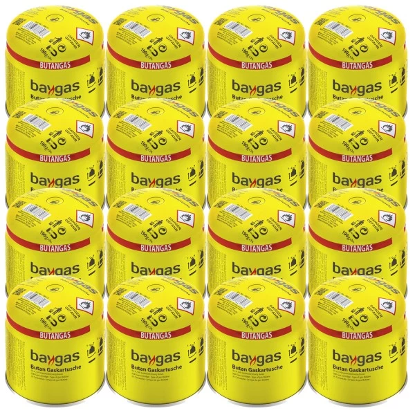 16x Gaskartusche Stechkartusche 190g Butan 1 16x Gaskartusche Stechkartusche 190g Butan