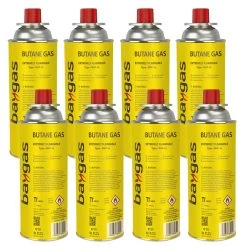 8 X Bajonettkartusche (Korea) Butangas 227g Gaskartusche Gelb MSF-1A