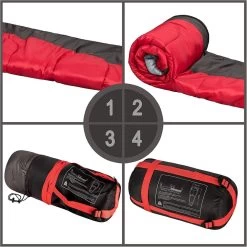 Mumienschlafsack Rot/grau - Bequemer Sommerschlafsack 13-25° -Abenteuer Verkauf 954 5 16832359493Bxyymzopu8ah 1280x1280