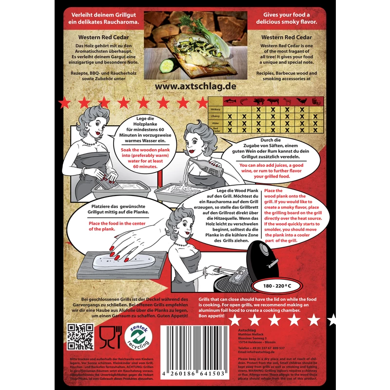 Axtschlag Wood Planks Cherry - Kirsche XL 400 X 150 X 11 2 Axtschlag Wood Planks Cherry - Kirsche XL 400 X 150 X 11 – Bild 2