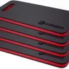 GORANDO® Premium EVA Kniekissen - 44x22cm - Für Garten, Haus, Werkstatt - Kniepad - Rot - 4er Set
