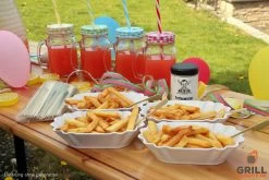 4x Pommesschale Mehrweg Bruchsicher Melamin 16,5x9,8x4cm Spülmaschinenfest -Abenteuer Verkauf Pommesparty grill experte set 2 1280x1280