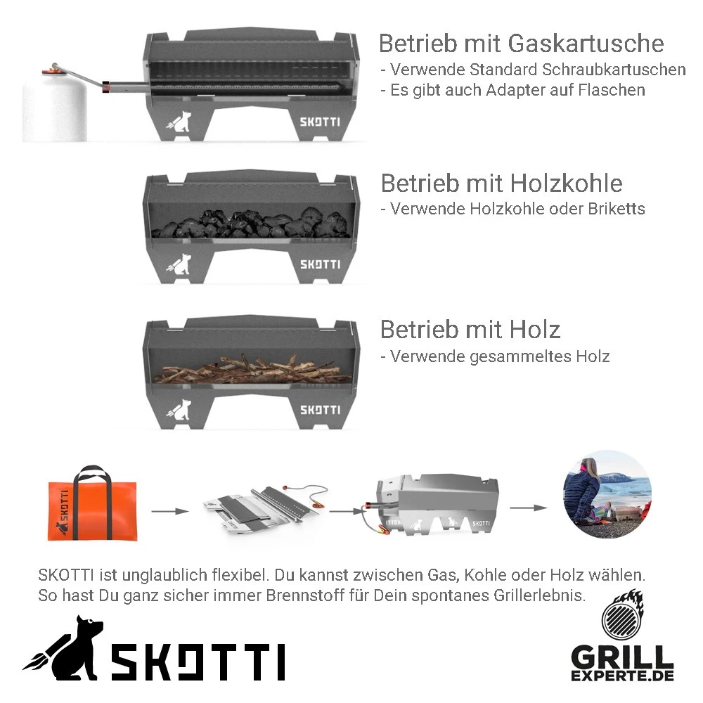 SKOTTI Grill 2.0 - SKOTTI - Premium Kompaktgrill Incl. Anschluss KIT Für Gasflasche 17 SKOTTI Grill 2.0 - SKOTTI - Premium Kompaktgrill Incl. Anschluss KIT Für Gasflasche – Bild 17