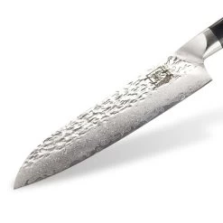 ZAYIKO Damastmesser "KURO Santokumesser" - 17,7cm Klinge - Griff: Pakkaholz - VG-10 Stahlkern -Abenteuer Verkauf Zayiko santokumesser damast stahl grill experte 3 1280x1280