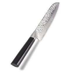 ZAYIKO Damastmesser "KURO Santokumesser" - 17,7cm Klinge - Griff: Pakkaholz - VG-10 Stahlkern -Abenteuer Verkauf Zayiko santokumesser damast stahl grill experte 6 1280x1280