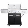ALLGRILL ELEGANCE Schwarz - 3 Brenner + Steakzone + Seitenkocher
