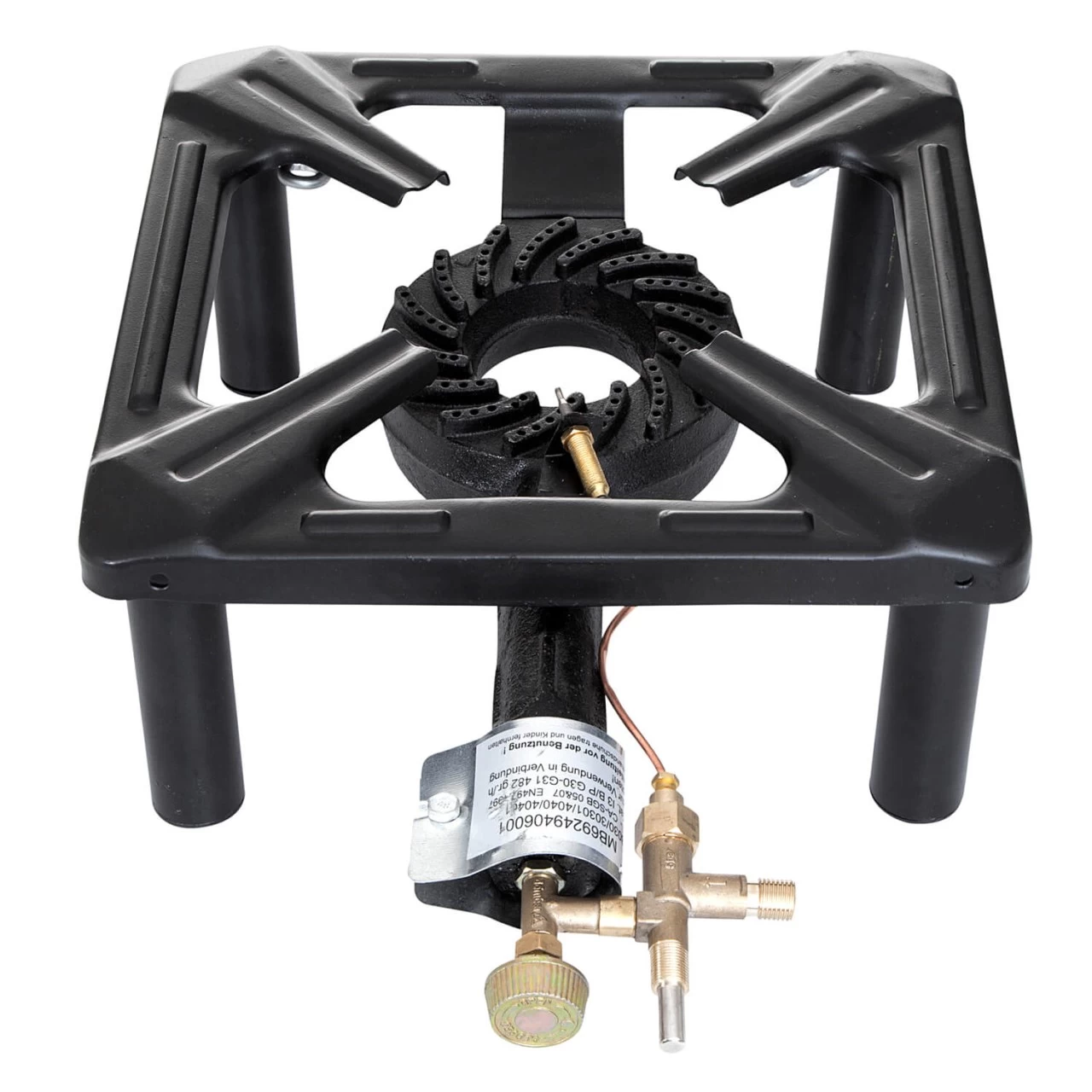 Hockerkocher (groß) - 40 X 40 X 14cm - Zündsicherung - Höhenverstellbar 1 Hockerkocher (groß) - 40 X 40 X 14cm - Zündsicherung - Höhenverstellbar