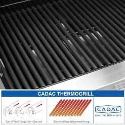 CADAC Entertainer SUPREME EDELSTAHL - 4B+SB 50mbar- Gasgrill Mit 4 Brennern Und Seitenbrenner -Abenteuer Verkauf cadac thermogrill 1280x1280
