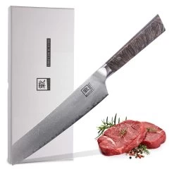 ZAYIKO Damastmesser DAITO PROFI LINE "Chefmesser" - Ahornholz - VG-10 Stahlkern