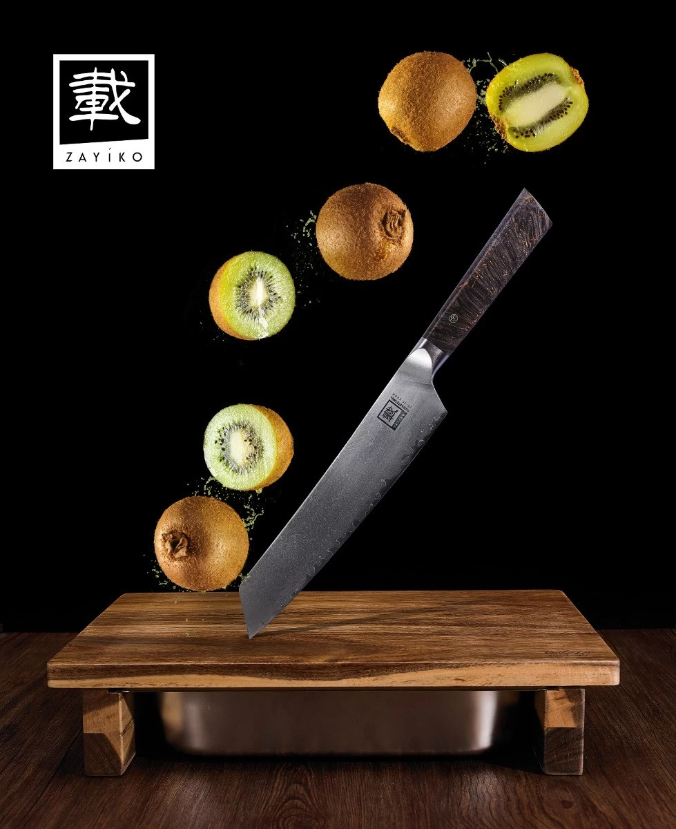 ZAYIKO Damastmesser DAITO PROFI LINE "Chefmesser" - Ahornholz - VG-10 Stahlkern 3 ZAYIKO Damastmesser DAITO PROFI LINE "Chefmesser" - Ahornholz - VG-10 Stahlkern – Bild 3