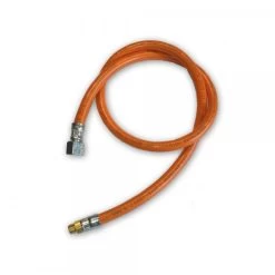 Gasschlauch Mitteldruck Orange - 1 Meter - 6,3x3,5mm, G3/8" LH-ÜM X AG 7/16"x28 UNEF