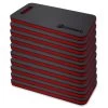 GORANDO® Premium EVA Kniekissen - 44x22cm - Für Garten, Haus, Werkstatt - Kniepad - Rot - 10er Set
