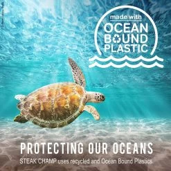 STEAK CHAMP Kochmesser - 33cm - Ocean Bound Plastic Griff -Abenteuer Verkauf steak champ outdoor bbq messer grillmesser 07fcCKxvMzfMKyT 1280x1280