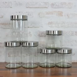 Vorratsdose S Und M - Vorratsglas Mit Edelstahldeckel - 0,85/1,25 Liter - 3xS - 3xM - 6er Set 11 Vorratsdose S Und M - Vorratsglas Mit Edelstahldeckel - 0,85/1,25 Liter - 3xS - 3xM - 6er Set -Abenteuer Verkauf vorratsbehaelter glas 3S 3M SetkKTW4DVLKtdau 1280x1280