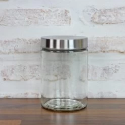 Vorratsdose M - Glas Mit Edelstahldeckel - 1,25 Liter - D: 11cm - H: 17cm - 3er Set -Abenteuer Verkauf vorratsbehaelter glas M einzelnZf8JZA84CGbql 1280x1280