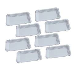 8er Set - Mehrweg Wurstplatte 21x13,5cm - Bruchfest - Spülmaschinenfest - Melamin